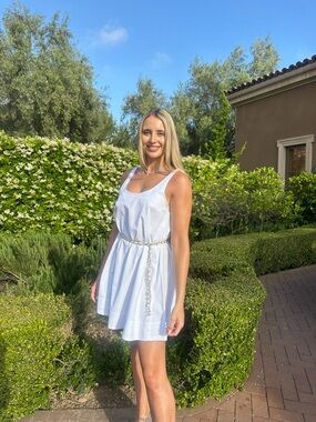 White Sleeveless Summer Dress